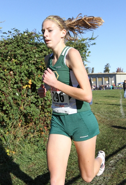 NCS XC D2 Girls-051.JPG - 2009 North Coast Section Cross Country Championships, Hayward High School, Hayward, California